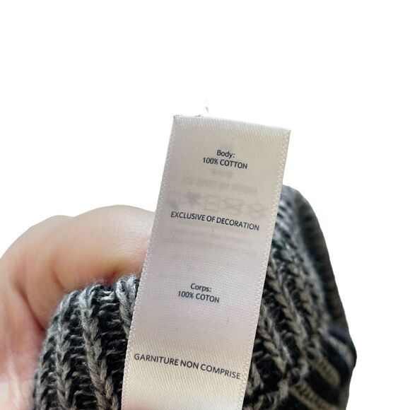 Lululemon Ivivaa Black & White Ribbed Long Sleeve Pullover Youth SZ 14 - Picture 9 of 11